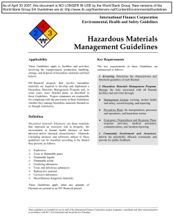 Hazardous Materials Mgmt.