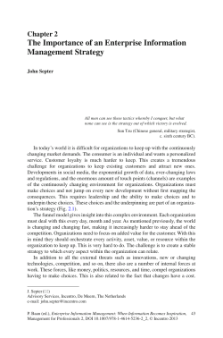 The Importance of an Enterprise Information Management Strategy