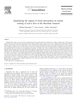 Quantifying the impact of cloud obscuration on remote sensing of