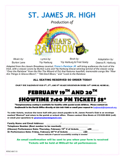 Finians Rainbow-Order Form