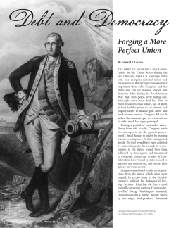 Forging a More Perfect Union