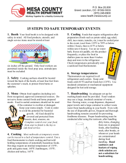 15 steps to safe temporary events