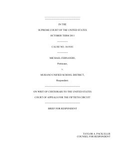 St. Mary`s University School of Law, 2012 Best Brief Winner, Taylor