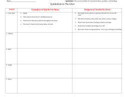 Symbolism in The Giver