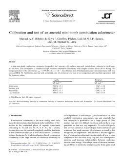 Calibration and test of an aneroid mini