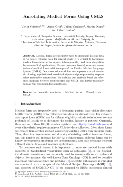 Annotating Medical Forms Using UMLS