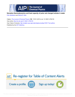 Solvation thermodynamics and heat capacity of polar and charged