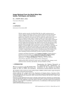 Image Retrieval From the World Wide Web: Issues