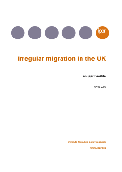 Irregular migration in the UK
