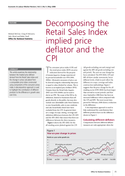 Decomposing the Retail Sales Index implied price deflator and the CPI
