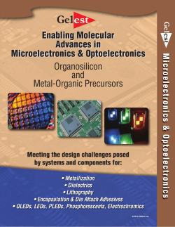 Organosilicon and Metal-Organic Precursors