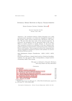 Integral Mixed Motives in Equal Characteristic