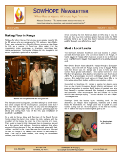 Making Flour in Kenya Meet a Local Leader