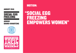 social egg freezing empowers women