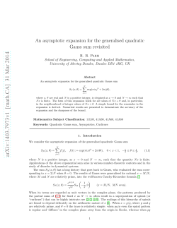 An asymptotic expansion for the generalised quadratic Gauss sum