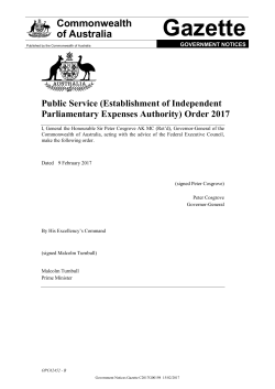 Order 2017 - Federal Register of Legislation