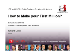 How to Make your First Million?