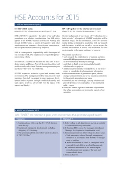 HSE Accounts for 2015