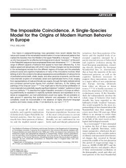 The impossible coincidence. A single-species model