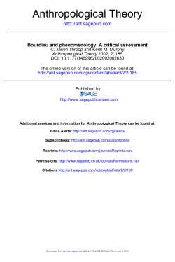 Anthropological Theory