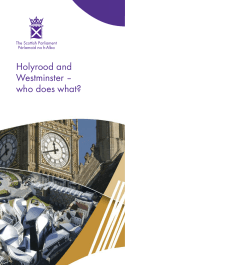 Holyrood and Westminster &ndash; who does what?