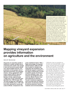 Mapping vineyard expansion provides information on agriculture