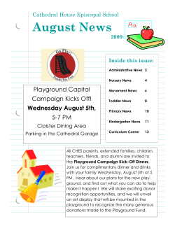CHES August News - Metropolitan Montessori Schools