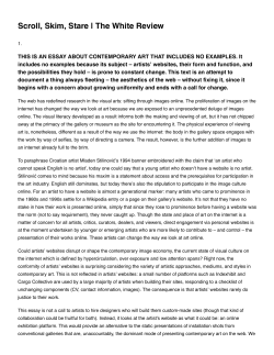 Scroll, Skim, Stare | The White Review