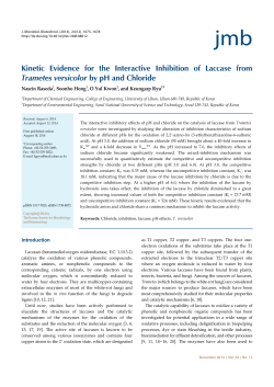Kinetic Evidence for the Interactive Inhibition of Laccase from