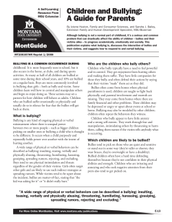 Children and Bullying: A Guide for Parents