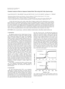 Chemical Analysis of Rust on Japanese Smoked Roof Tiles using