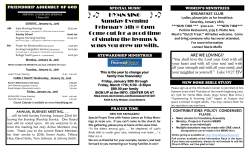 HYMN SING Sunday Evening February 5th @ 6pm Come out for a