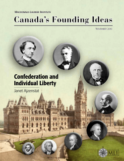 Confederation and Individual Liberty - Macdonald