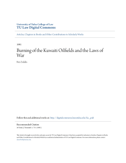 Burning of the Kuwaiti Oilfields and the Laws of War