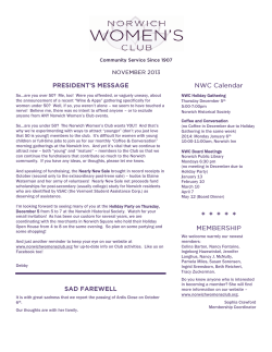 November 2013 Newsletter