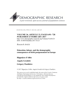 Education, labour, and the demographic consequences of birth
