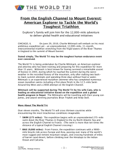 From the English Channel to Mount Everest