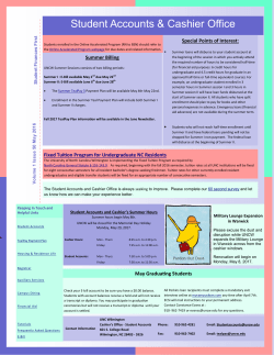 Student Account Newsletter-May 2017