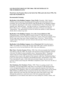 SAN FRANCISCO ROCK OF THE 1960s: THE SOUNDTRACK TO