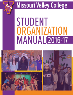 Student Organizations! - Missouri Valley College