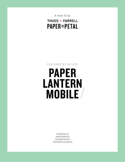 paper lantern mobile