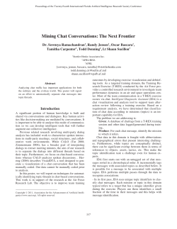 Mining Chat Conversations: The Next Frontier
