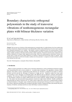 Boundary characteristic orthogonal polynomials in the