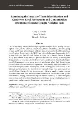Examining the Impact of Team Identification and Gender on Rival