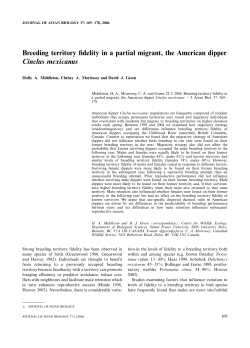 J. Avian Biol.37:169-178
