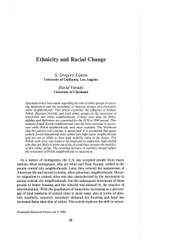 Ethnicity and Racial Change