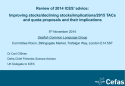 2014 Review of ICES advice - Cefas