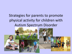 Strategies for parents that promote physical activity