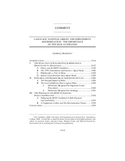 Language, National Origin, and Employment Discrimination