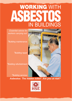 INDG289 - Working with asbestos in buildings